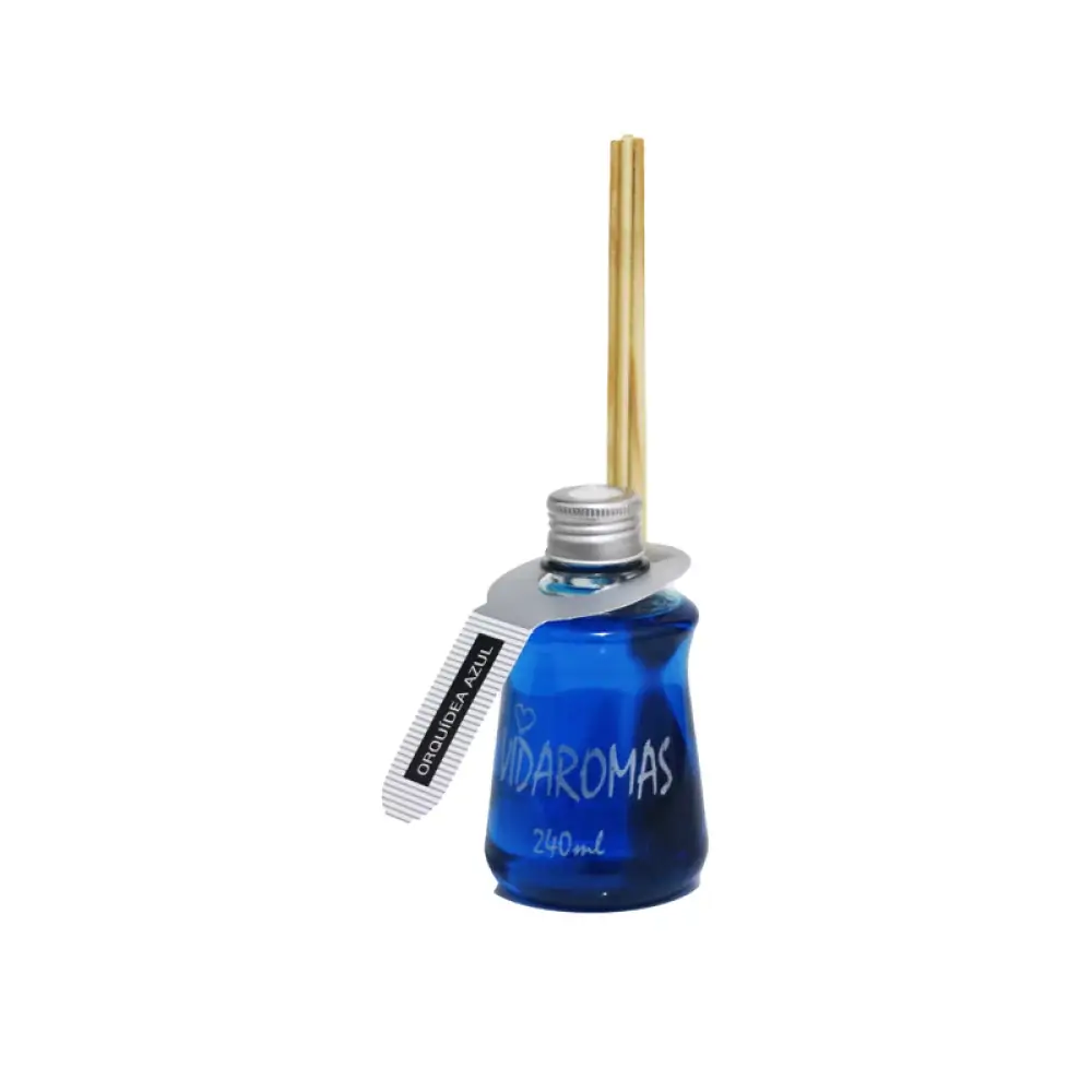 Aromatizador De Ambiente Com Varetas Orquide Azul Vidaromas