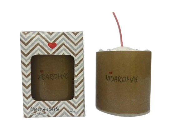 Vela Aromatica Vidaromas 60g Cravo E Canela