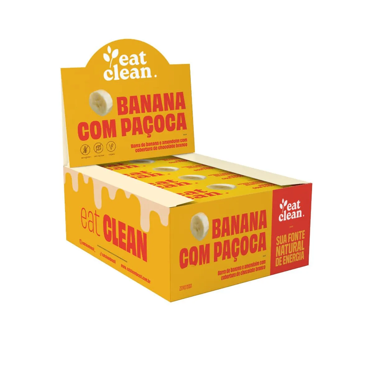 Display Barrinha de Banana com Paçoca (12 unidades)