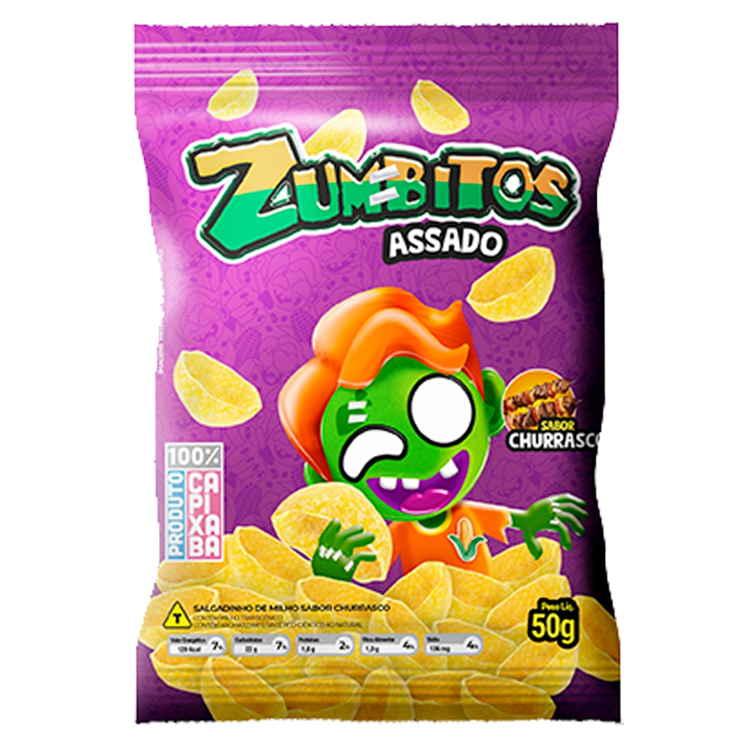 Salgadinho Zumbitos Churrasco 50 G