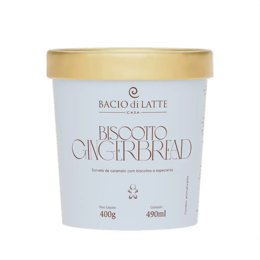 Sorv Bacio Di Latte Biscotto 490ml Pote