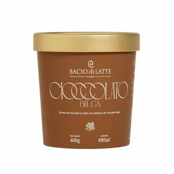 Sorv Bacio Di Latte Cioccolato 490ml Pote