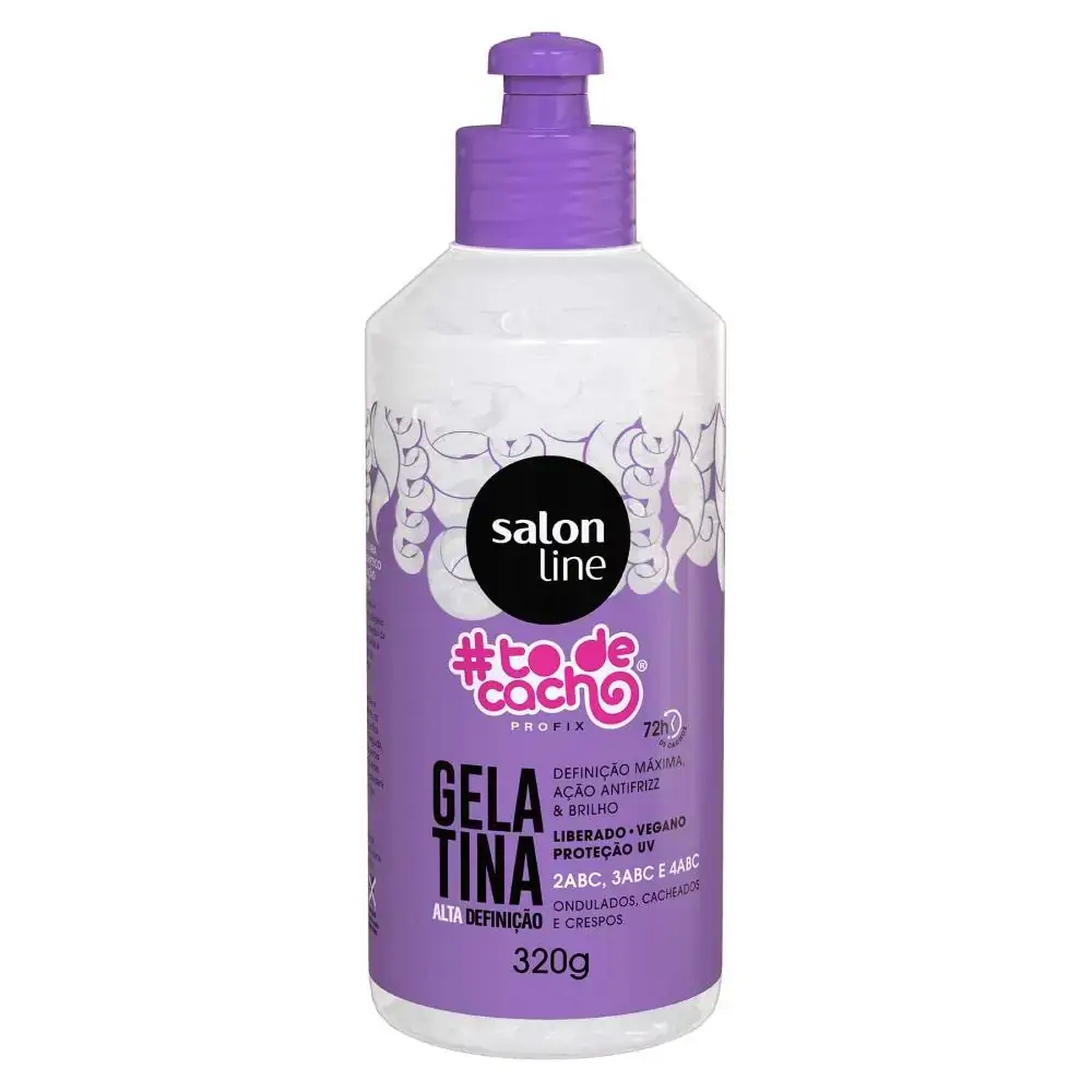 Gelatina Salon Line To De Cacho Alta Definição Frasco 320g