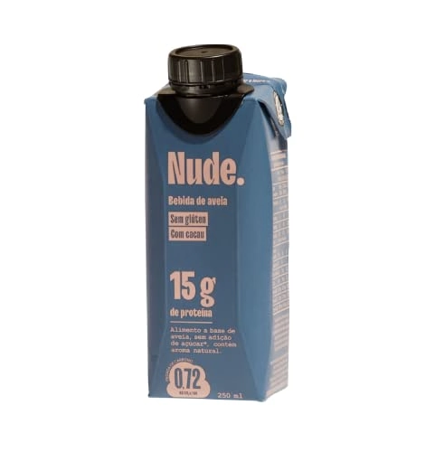 Bebida à Base De Aveia Cacau Nude. Caixa 250ml