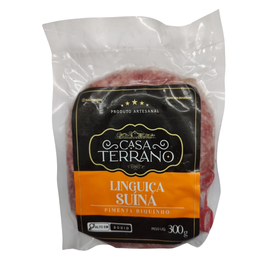 Linguica Fina De Pernil C/ Biquinho Casa Terrano 300g