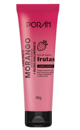 Sabonete Corpo Rosto Morango 145g Pr244 Poran