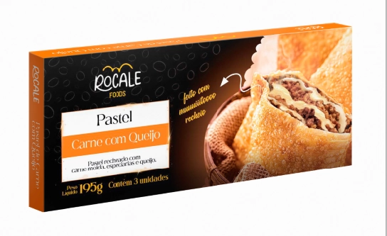 Pastel Rocale 195g Carne C/ Queijo