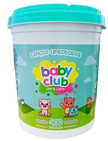 Lenco Umed Baby Club Balde C/ 400un Verde