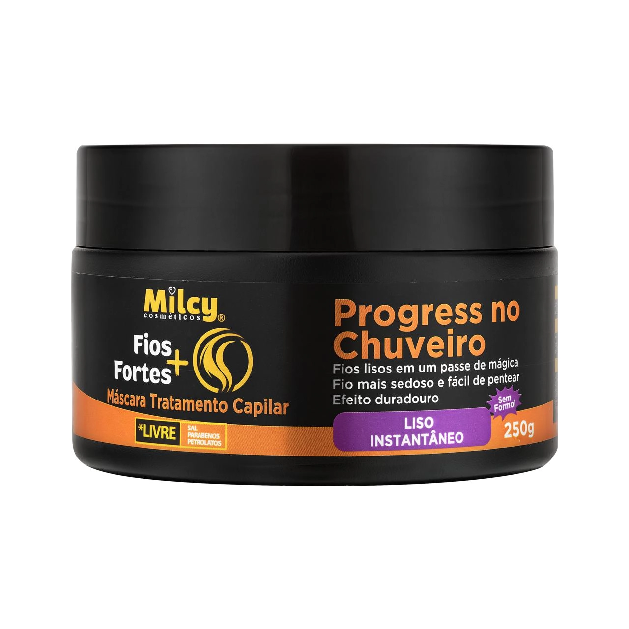 Masc Cap Milcy Fios Fortes 250g Progress No Chuveiro