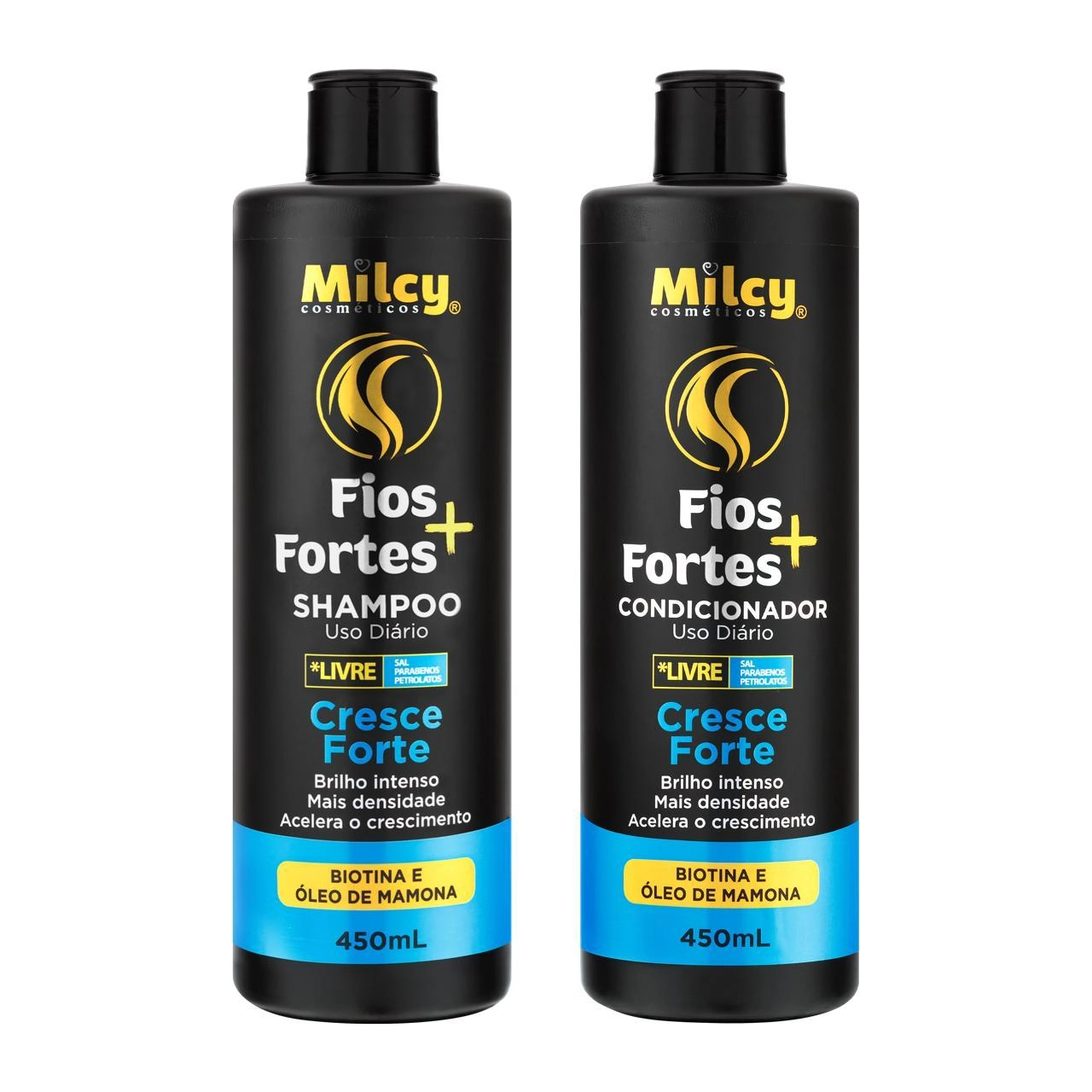 Kit Milcy Fios Fortes 450ml Cresce Forte