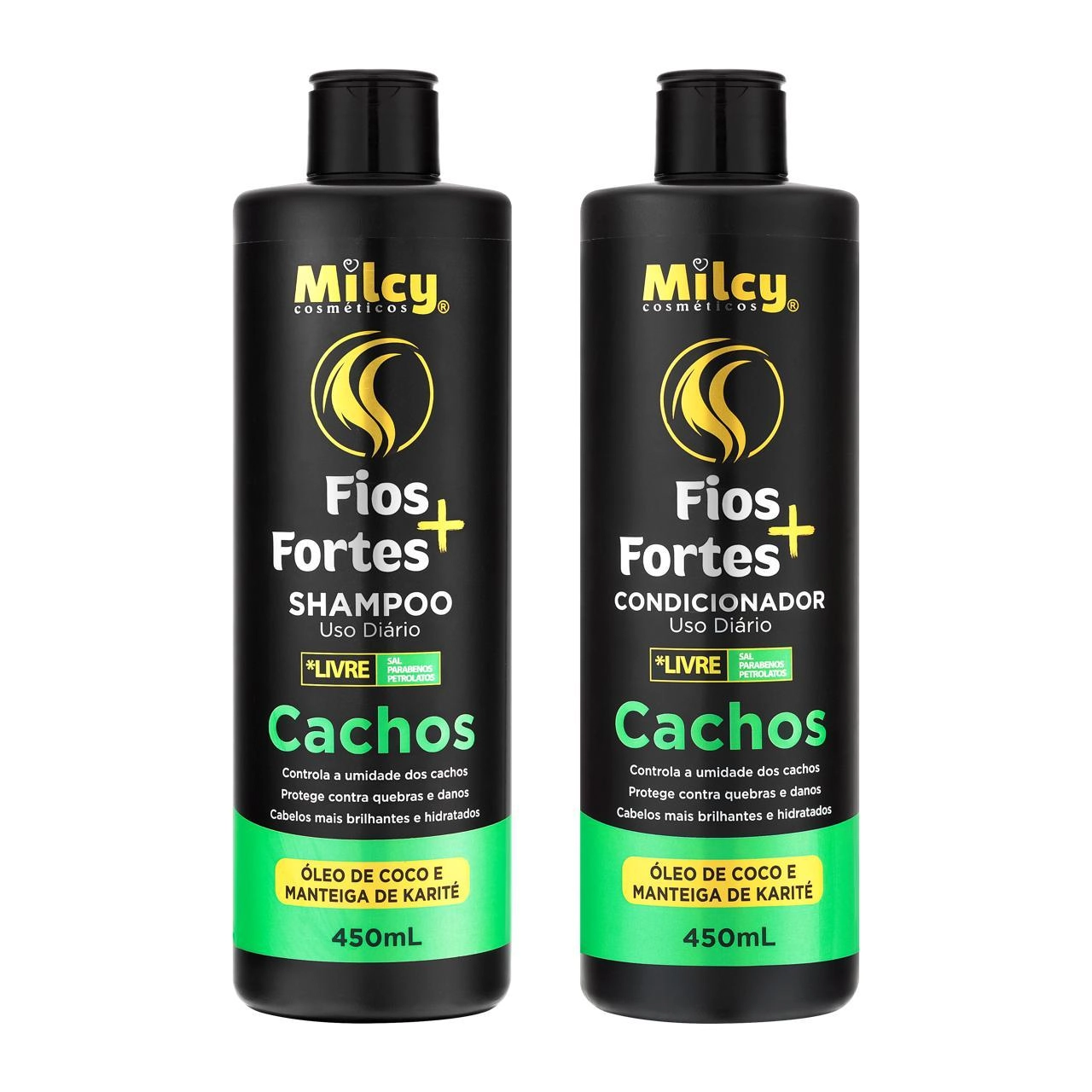 Kit Milcy Fios Fortes 450ml Cachos