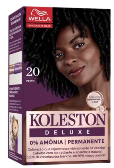 Tinta De Cabelo Permanente Koleston Deluxe Preto 2 0