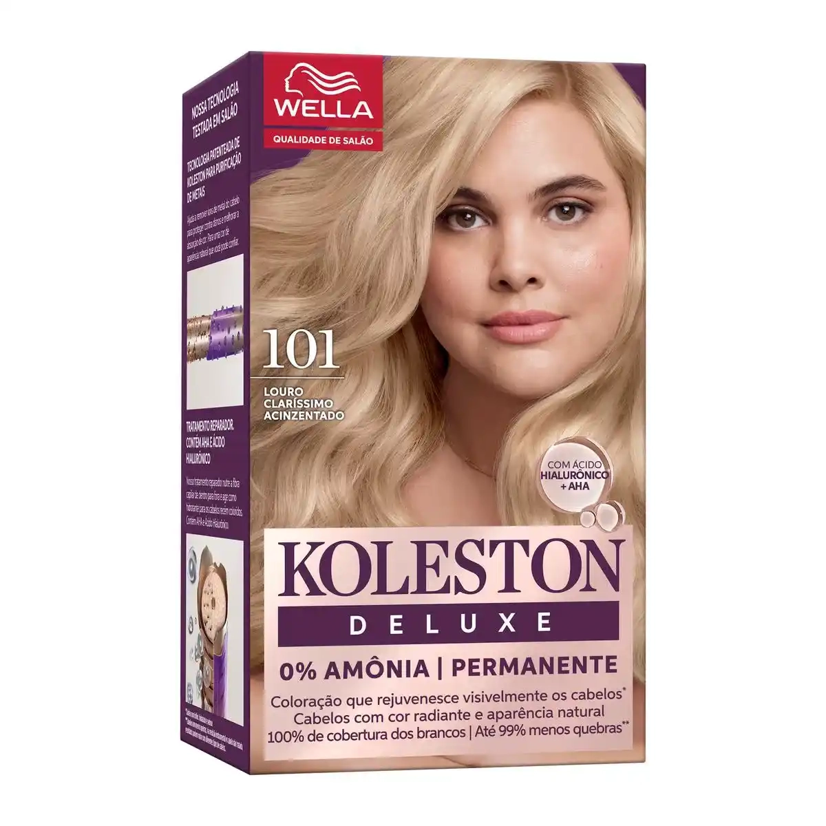 Tinta De Cabelo Permanente Koleston Deluxe Louro Claríssimo Acinzentado 10 1