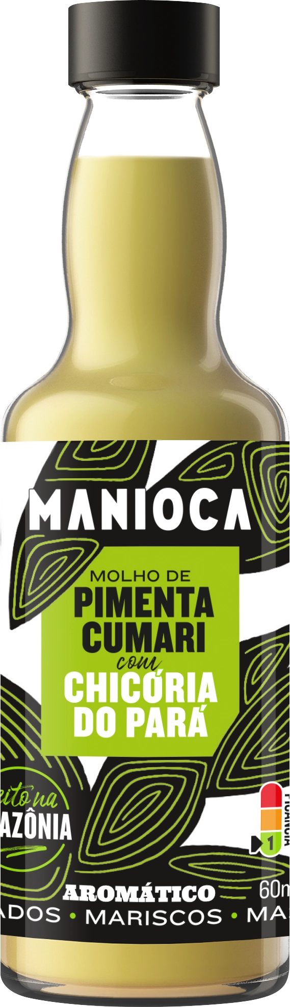 Molho De Pimenta Cumari Com Chicória Do Pará Manioca 60ml