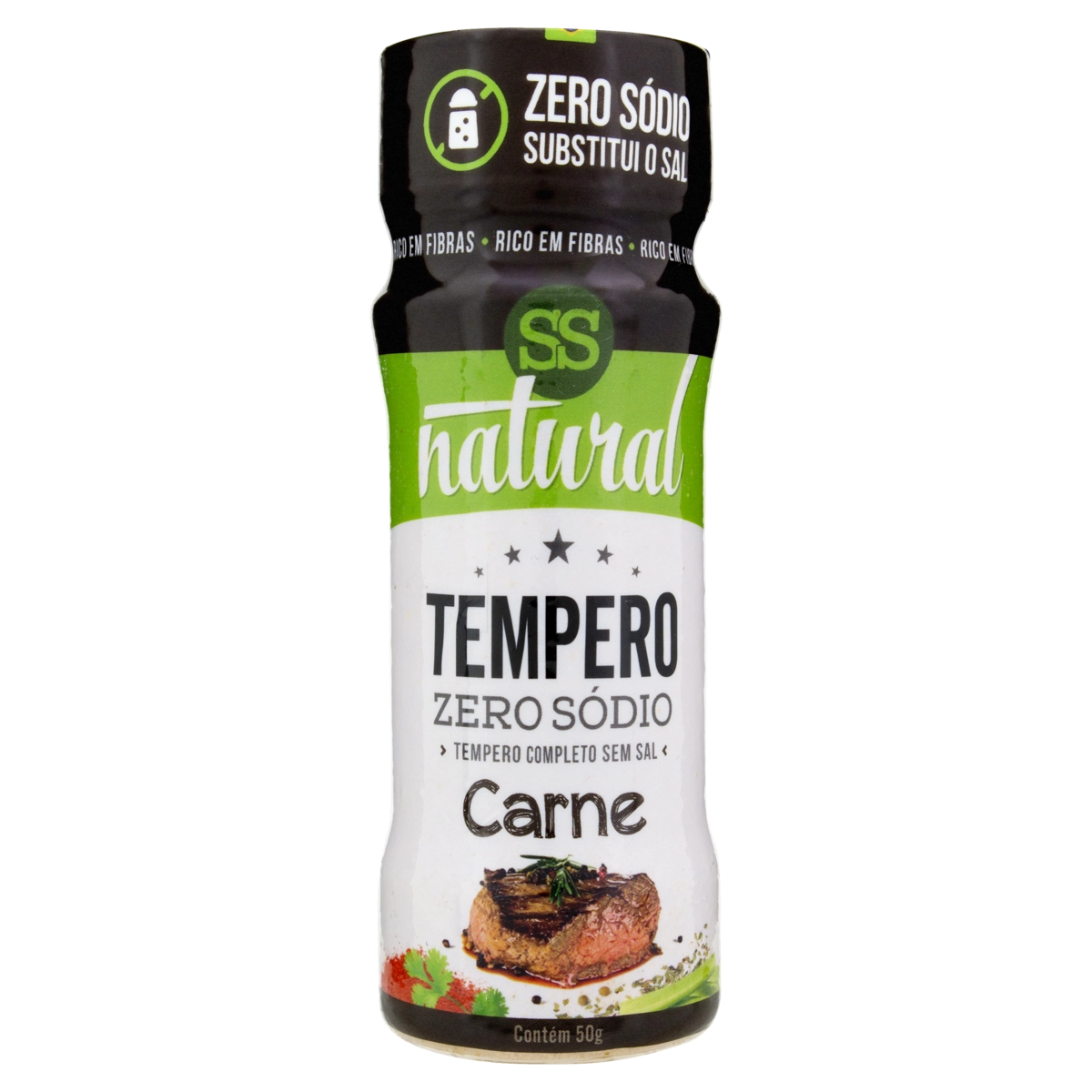Tempero Pó Completo Carne Zero Sódio Ss Natural Frasco 50g