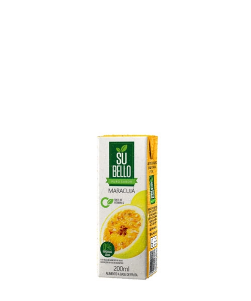 Bebida Adoçada Maracujá Subello Caixa 200ml