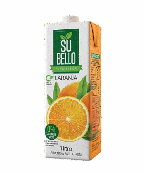 Bebida Adoçada Laranja Subello Caixa 1l