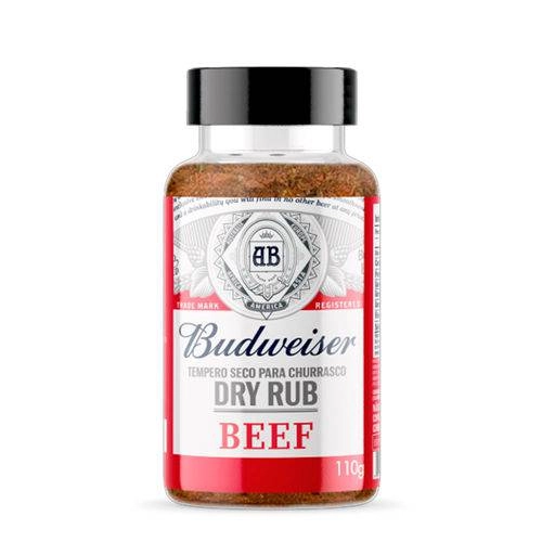 Tempero Seco Para Churrasco Beef Budweiser Dry Rub Frasco 110g