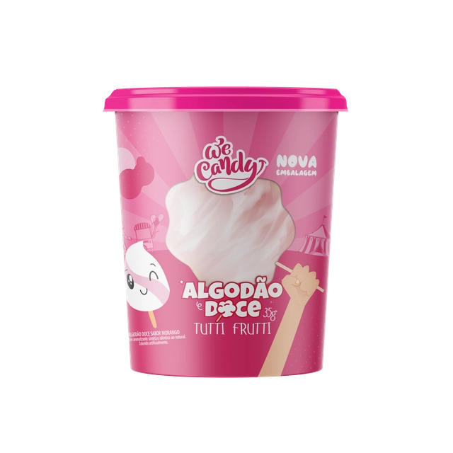 Algodão Doce Candy Sabor Tutti Frutti 35g