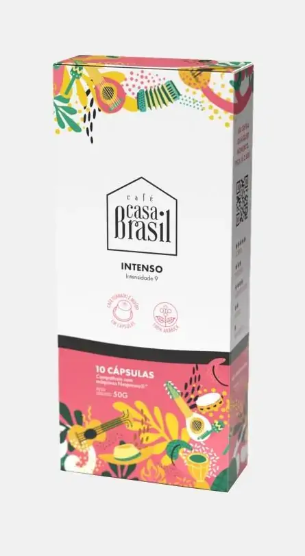 Capsula Cafe Casa Brasil Intenso Preta 10u 50g