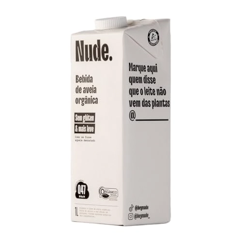 Bebida à Base De Aveia Orgânica Nude. Caixa 1l