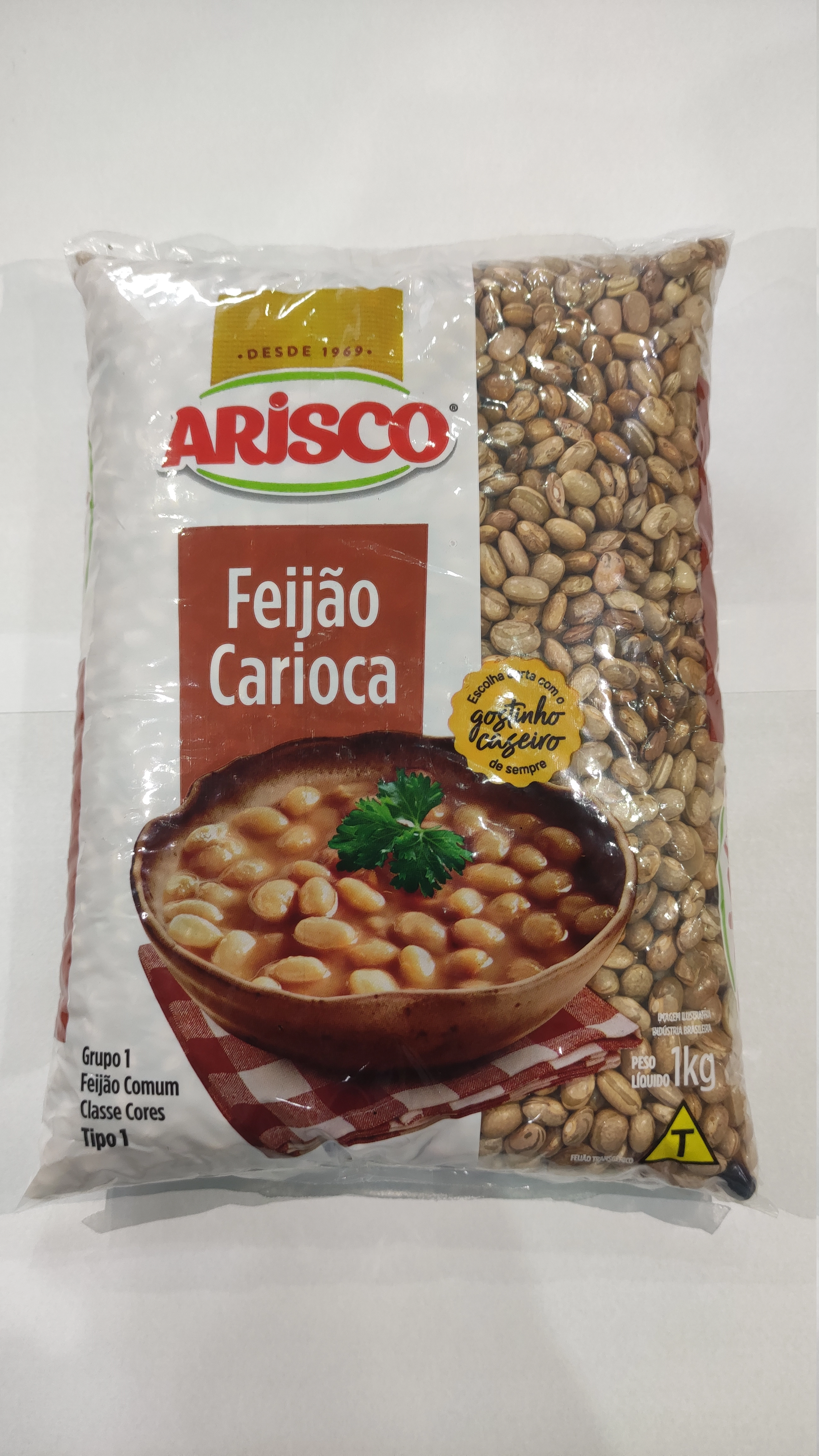 Feijão Carioca Tipo 1 Arisco Pacote 1kg