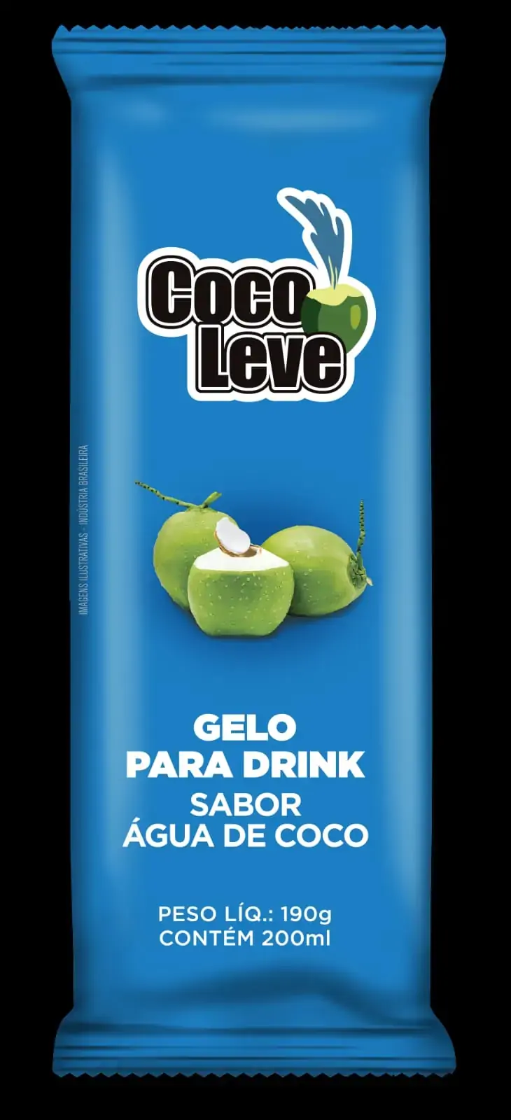 Gelo Para Drink água De Coco Leve Pacote 190g
