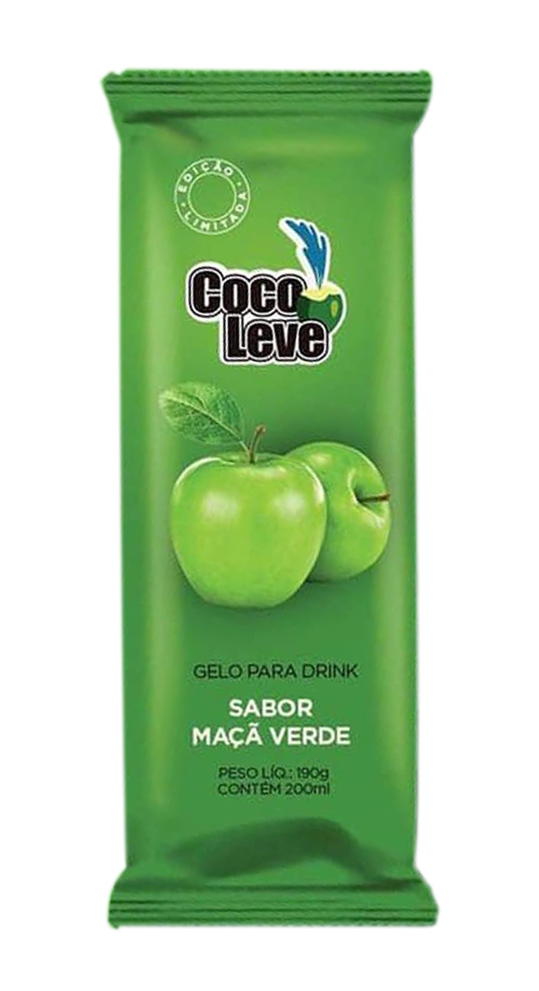 Gelo Para Drink Maçã Verde Coco Leve Pacote 190g