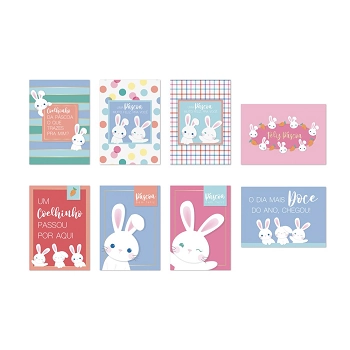 Cartaz Decorativo Os Coelhinhos 25x35cm C/8