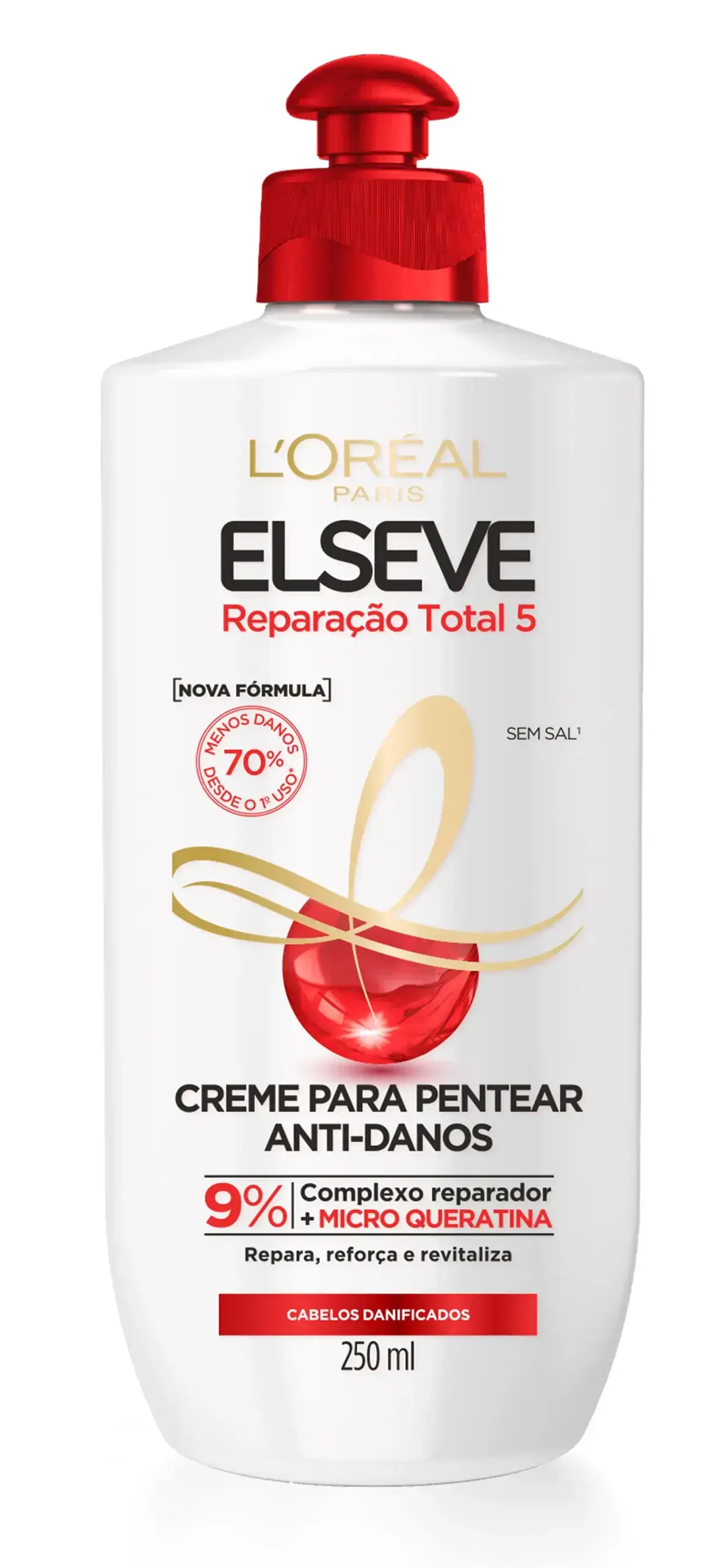 Creme Para Pentear Reparacao Total 5 Elseve 250ml Loreal Paris