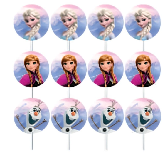 Palito Decor Imp Frozen Sortido C/12un Piffer