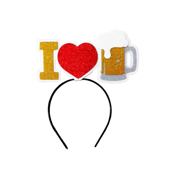 Tiara Eu Amo Cerveja 20x24cm