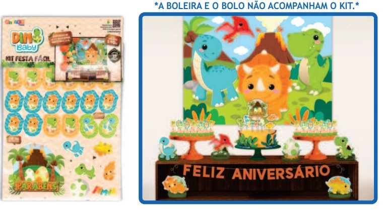 Piffer Kit Festa Facil Dino Baby
