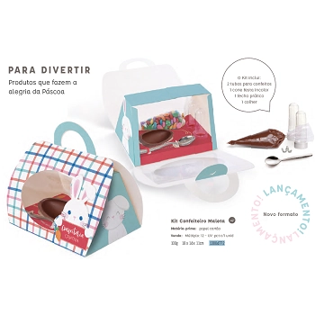Cx Kit Confeiteiro Maleta Coelhinhos 100g 13004772 Cromus