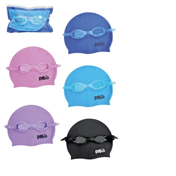 Kit Para Natacao 2 Pcs Oculos Touca Dm Splash