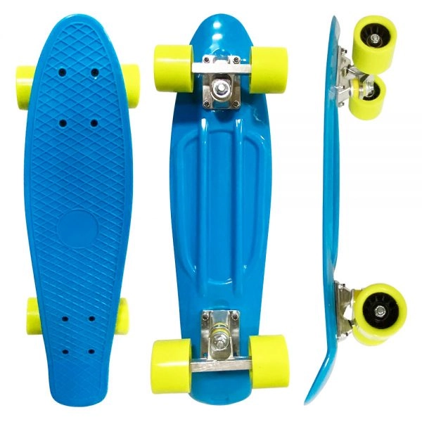 Skate Mini Cruiser Dm Radical Azul Dm Toys