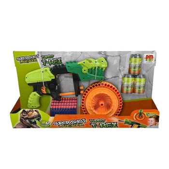 Lancador Super Shot Turbo T Rex 40 Dardos Dmt6135