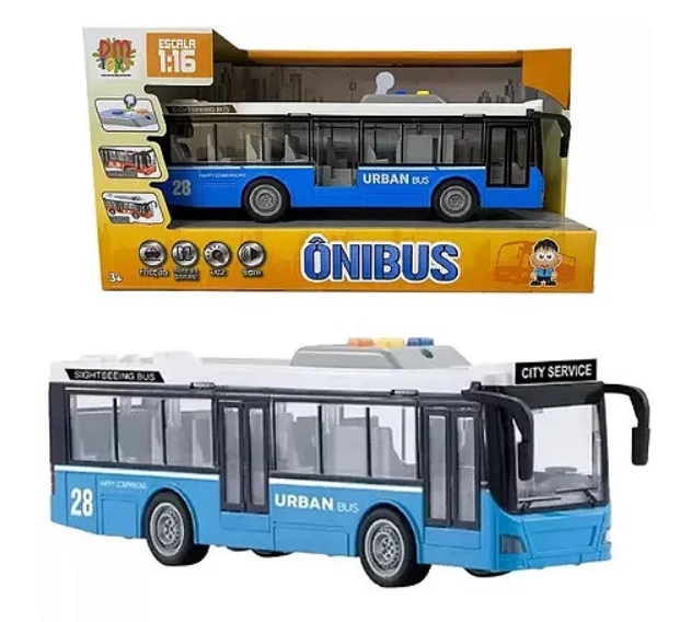 Dmt6165 Carro Friccao Onibus Com Luz Unica Un