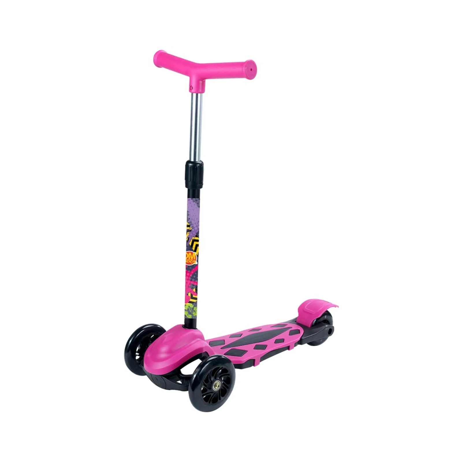 Patinete Radical Power 3 Rodas New Ref.dmr6247 Rosa Dm Toys