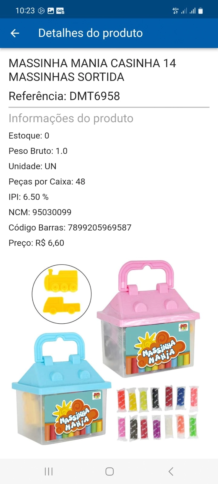 Massinha Mania Casinha Sort C/14pcs Ref.dmt6958