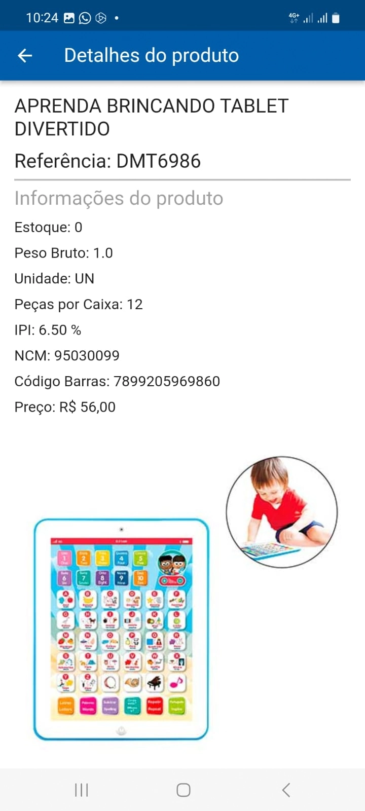 Aprenda Brincando Tablet Divertido Ref.dmt6986