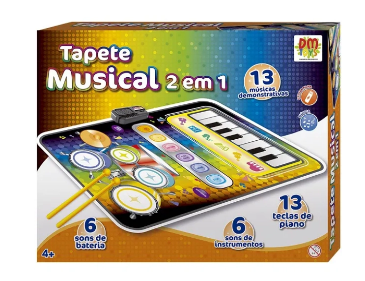 Tapete Musical 2 Em 1 Dmt7108 Dm Brasil