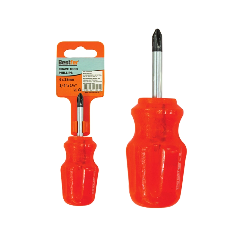 Chave Phillips Cb Toco 1 4x1.1 2pol 6x38mm Pro Bfh0490 Bestfer