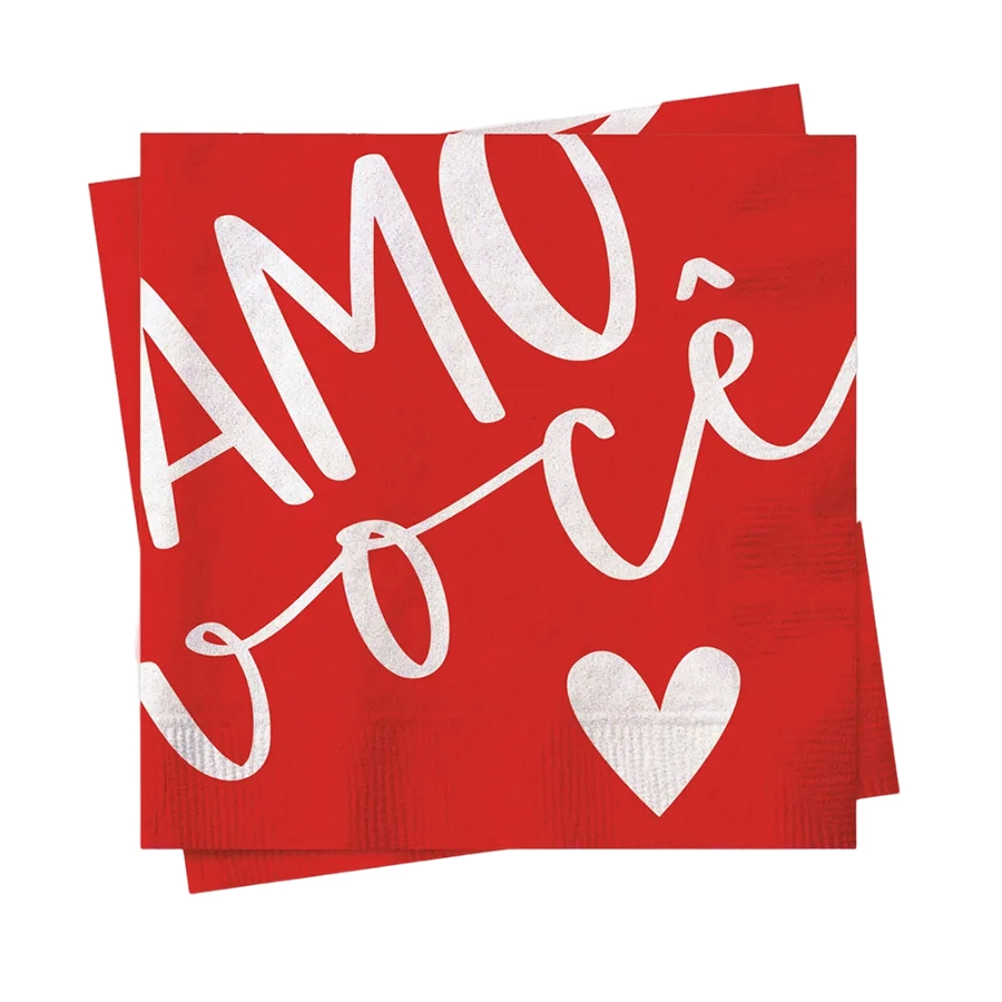 Guardanapo Tanto Amor 32,5x32,5 Cromus 20un