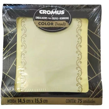 Emb Trufa Trend Amarelo 14,5x15,5 C.75 Un Cromus