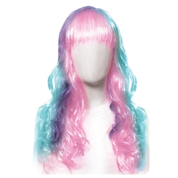 Peruca Longa Candy Colors 50cm Cromus