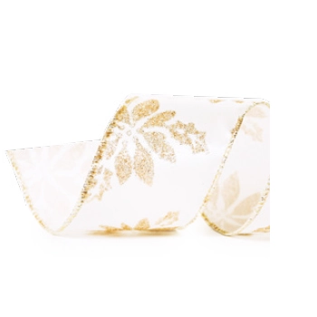 Fita Natal Flores Nude 3,8x914cm Re.1641433 Cromus