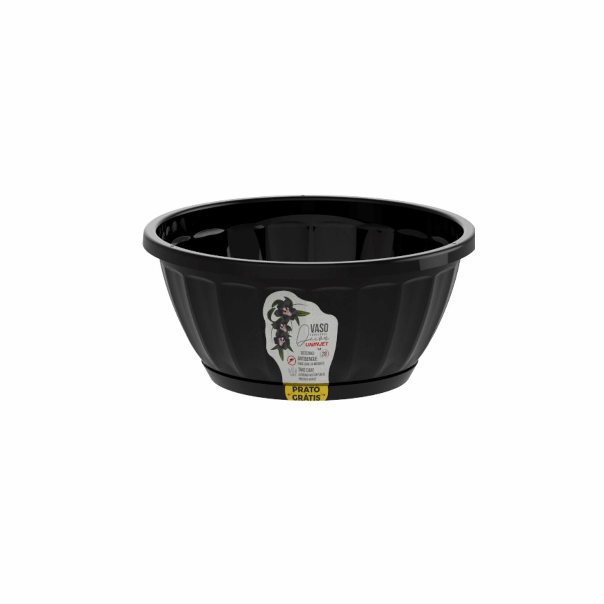 Vaso Cachepo Cuia N28 Pp Pto 1110 Uninjet