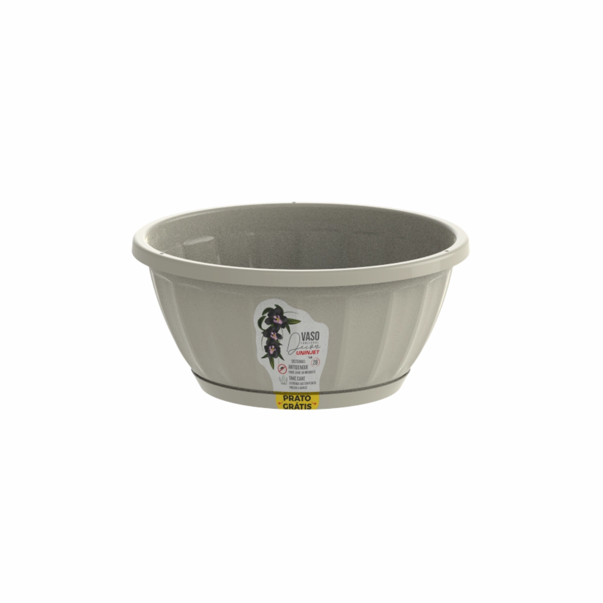Vaso Cachepo Cuia N28 Pp Palha 1111 Uninjet