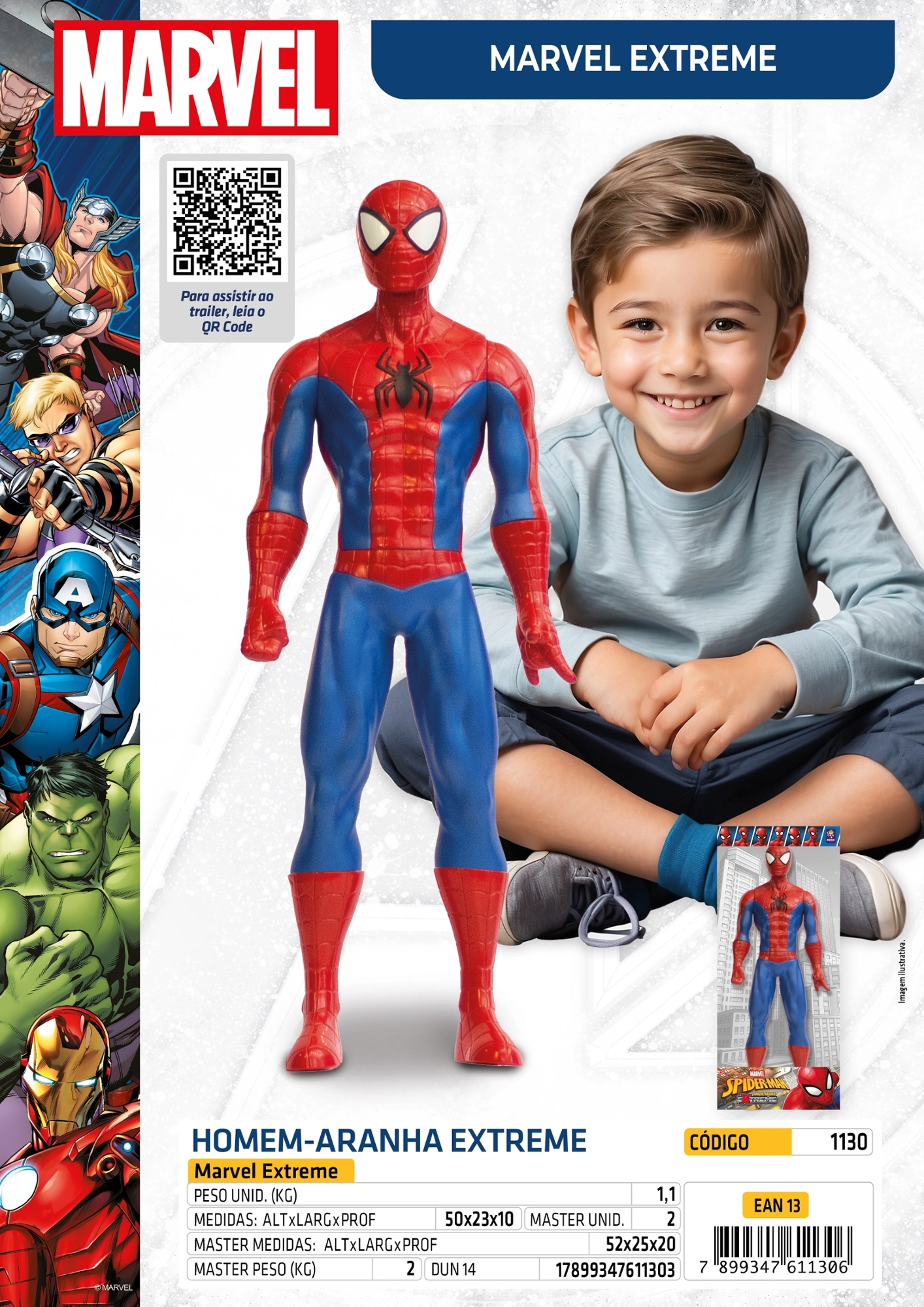 Boneco Homem Aranha Extreme 1130 Mimo Toys